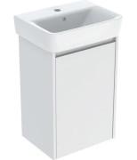 Тумба с раковиной Geberit Selnova Square 45х34 см ДСП белый глянцевый 504.131.01.1