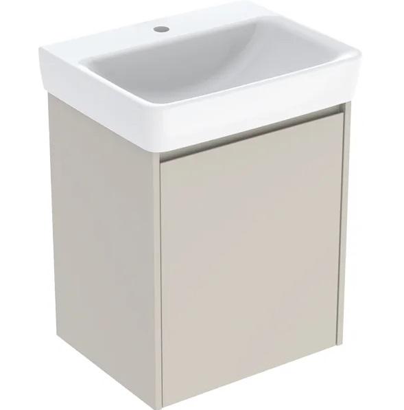Тумба с раковиной Geberit Selnova Square 55х44 см ДСП песочно-серый матовый 504.133.DB.1