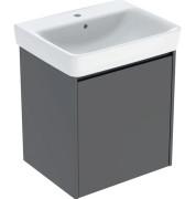 Тумба с раковиной Geberit Selnova Square 60х48 см ДСП лава матовая 504.134.JK.1