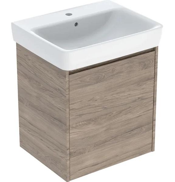 Тумба з раковиною Geberit Selnova Square 60х48 см ДСП горіх гікорі 504.134.JR.1