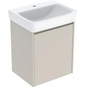 Тумба с раковиной Geberit Selnova Square 55х44 см ДСП песочно-серый матовый 504.133.DB.1