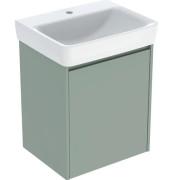 Тумба з раковиною Geberit Selnova Square 55х44 см ДСП зелена шавлія матова 504.133.IK.1