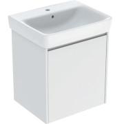 Тумба с раковиной Geberit Selnova Square 60х48 см ДСП белый глянцевый 504.134.01.1