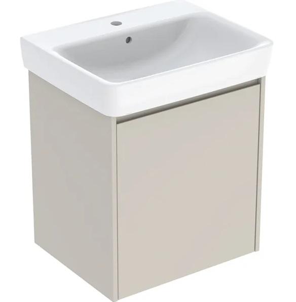 Тумба с раковиной Geberit Selnova Square 60х48 см ДСП песочно-серый матовый 504.134.DB.1