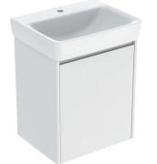 Тумба с раковиной Geberit Selnova Square 55х44 см ДСП белый глянцевый 504.133.01.1