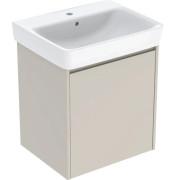 Тумба із раковиною Geberit Selnova Square 60х48 см ДСП пісочно-сірий матовий 504.134.DB.1