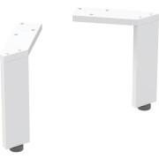 Комплект ножек для тумбы Geberit 15–15,8 см алюминий белый 500.367.01.1