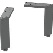 Комплект ножек для тумбы Geberit 15–15,8 см алюминий черный 500.367.16.1