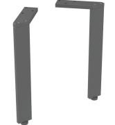 Комплект ножек для тумбы Geberit 26–26,8 см алюминий черный 500.658.16.1