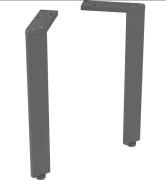 Комплект ножек для тумбы Geberit 30–30,8 см алюминий черный 500.657.16.1