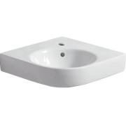 Раковина для ванной Geberit Selnova Compact угловая 70,5х62 см сантехнический фарфор белый 501.508.00.7