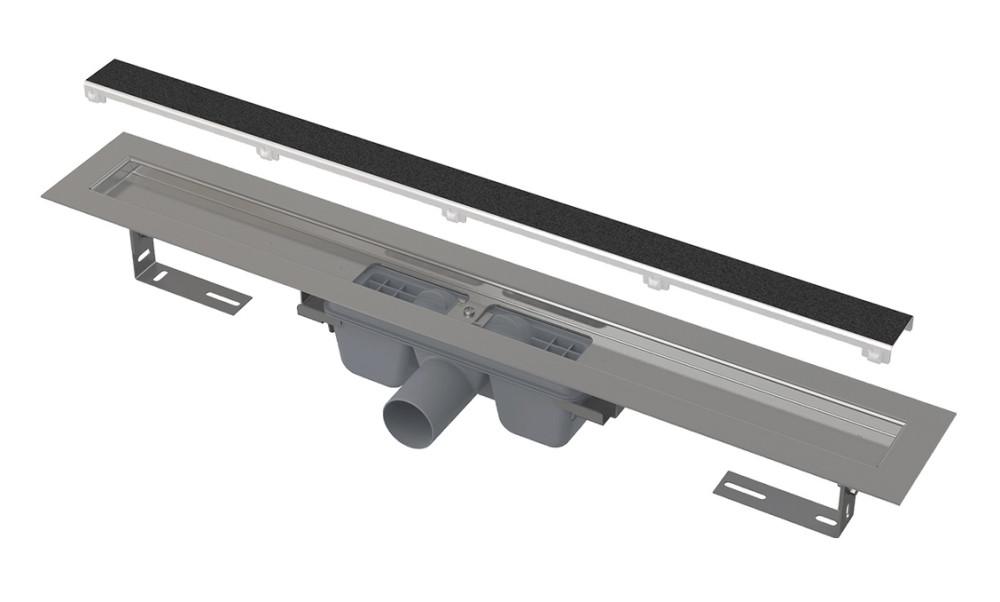 Жолоб водостічний AlcaPlast APZ15 Marble 850 мм без порогів решітка під плитку нержавіюча сталь APZ15-850