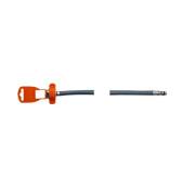Шланг для підключення змішувача Fado Flex 40 см M10х½ голка коротка з PE обплетенням ZNKT40