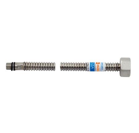 Шланг сильфонный для подключения смесителя Fado Inox Water 80 см M10х½'' нержавеющая сталь SWD8