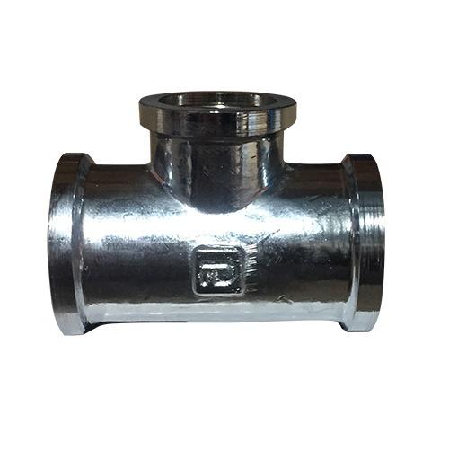 Трійник Fado Fitt Chrome ВВВ ½'' латунь хром T01C