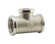 Тройник редукционный Fado Fitt Nickel 1''х½''х1'' ВВВ латунь никель T05