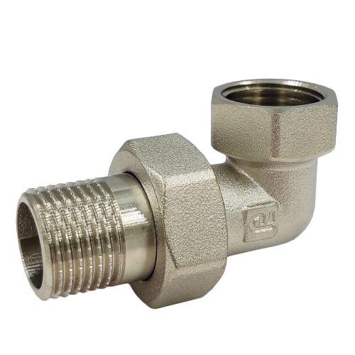 Згін-американка Fado Fitt Nickel кутовий ½'' латунь нікель SN11