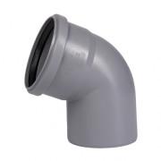 Отвод 67° для внутренней канализации Ostendorf HT safe DN 110 мм полипропилен 175130-05