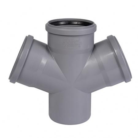 Хрестовина Ostendorf HT safe 67° DN 110/50/50 поліпропілен 175910-05