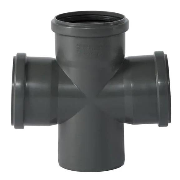Хрестовина Ostendorf HT safe 87° DN 110/110/110 поліпропілен 175930-05
