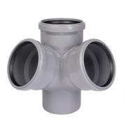 Крестовина угловая Ostendorf HT safe 67° DN 110/110/110 полипропилен 175920-05