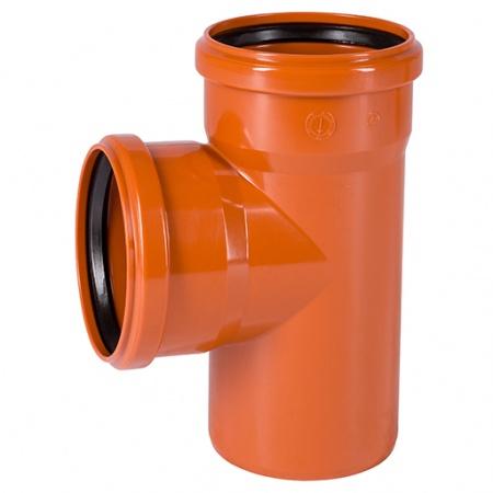 Тройник редукционный для наружной канализации Ostendorf KGEA 87° DN 160/125 ПВХ 222410-03