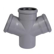 Крестовина Ostendorf HT safe 67° DN 110/50/50 полипропилен 175910-05