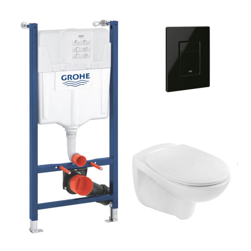 Система инсталляции Grohe Solido Even 4 в 1 с клавишей унитазом Kroner Oker и крышкой 38971966KV0KO53R