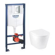 Система інсталяції Grohe Rapid SL 4 в 1 із клавішею унітазом Kroner Armada та кришкою 38772001KA513636