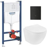 Система інсталяції Grohe Solido Even 4 в 1 із клавішею унітазом Kroner Harz та кришкою 38971966243KH48T