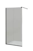 Душевая перегородка Diamond Premium 90х195 см прозрачное стекло/профиль черный DP SCR-02.3(CL)