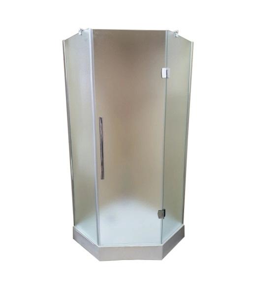 Душова кабіна Diamond Premium 90х90х190 см матове скло/профіль хром DP-002.1