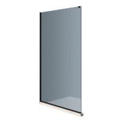 Душевая перегородка Diamond Premium 100х195 см серое стекло/профиль черный DP SCR-03(GR)