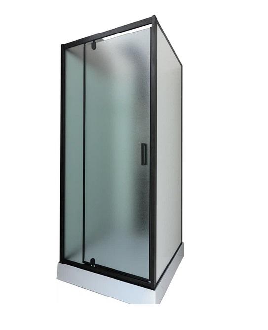 Гидромассажный бокс Diamond Premium 90х90 см матовое стекло/профиль черный DP-310