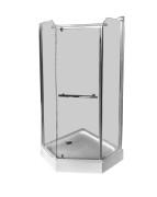 Душевая кабина Diamond Premium 90х90х190 см прозрачное стекло/профиль хром DP-006