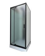 Гидромассажный бокс Diamond Premium 90х90 см матовое стекло/профиль черный DP-310