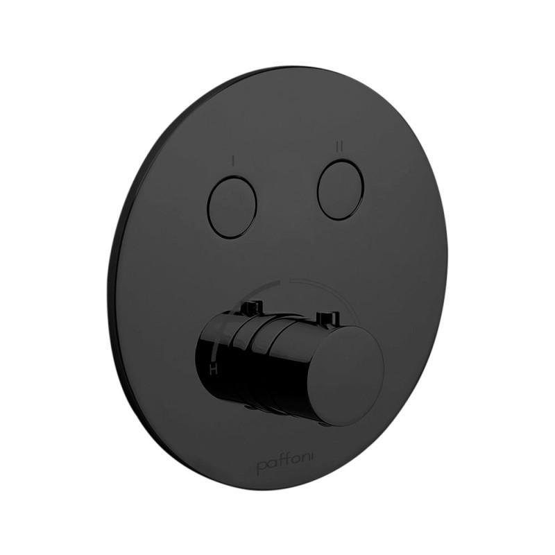 Змішувач для душу Paffoni Compact Box вбудований 2 споживача чорний матовий CPM018NO