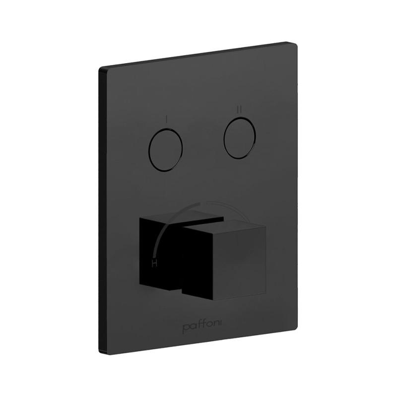 Змішувач для душу Paffoni Compact Box вбудований 2 споживача чорний матовий CPM518NO