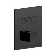 Змішувач для душу Paffoni Compact Box вбудований 3 споживача чорний матовий CPM519NO