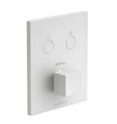 Термостат для душа Paffoni Compact Box встраиваемый 2 потребителя белый матовый CPT518BO