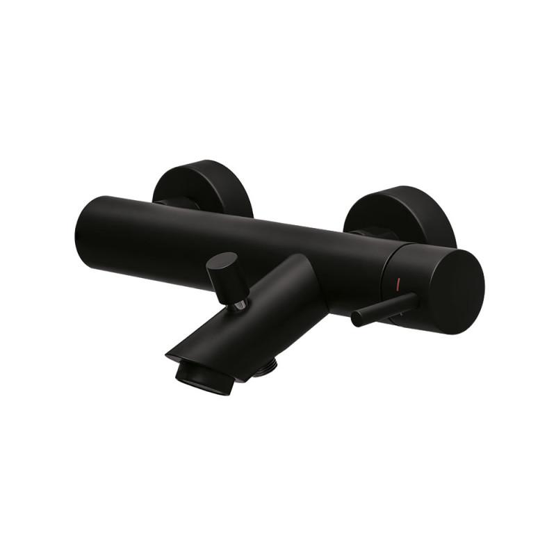 Смеситель для ванны Paffoni Light однорычажный черный матовый LIG022NO
