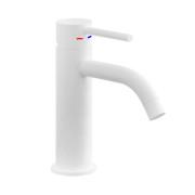 Смеситель для раковины Paffoni Light однорычажный с донным клапаном Clic-Clac белый матовый LIG071KBO
