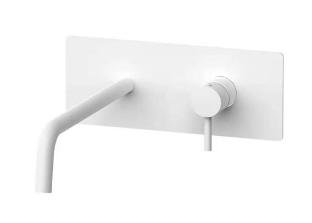 Смеситель для раковины Paffoni Light однорычажный настенный белый матовый LIGBOX105BO