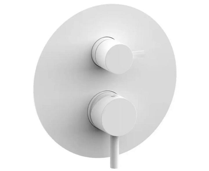 Смеситель для душа Paffoni Light встраиваемый 2 потребителя белый матовый LIGBOX018BO