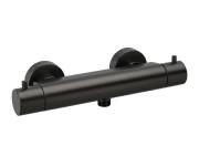 Термостат для душу Paffoni Light Cold Touch Eco-Stop двовентильний чорний матовий нікель LIQ468NKNSP