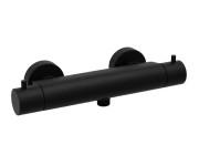 Термостат для душа Paffoni Light Cold Touch Eco-Stop двухвентильный черный матовый LIQ468NO
