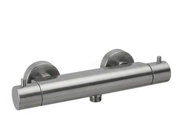 Термостат для душа Paffoni Light Cold Touch Eco-Stop двухвентильный сталь LIQ468ST