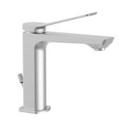 Смеситель для раковины Paffoni Tilt с донным клапаном сталь TI075ST