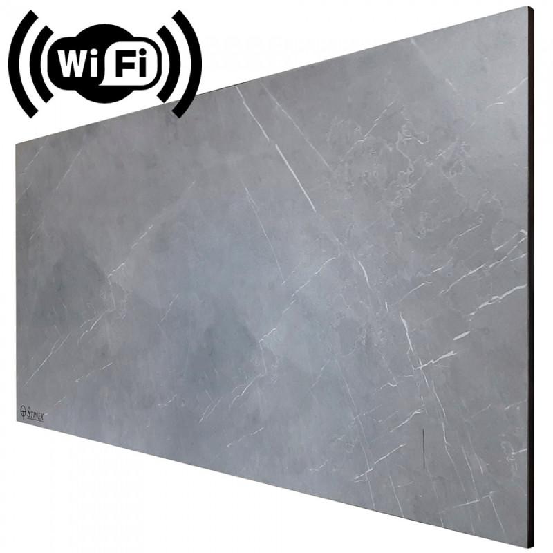 Электрический конвектор Stinex Plaza Ceramic керамический с терморегулятором WI-FI 700/1400 Вт черный PLC-T 700-1400/220 (WiFi) black