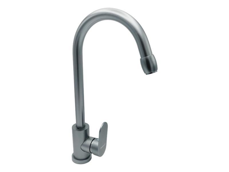 Смеситель для кухни Millz однорычажный серебро MRS-AL-A22 (silver)